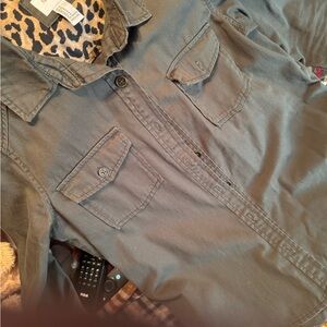 Forever 21 Olive Utility Jacket